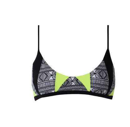 ISSA DE' MAR - Kaili Top in Shark/Neon
