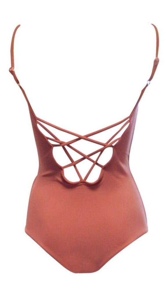 ISSA DE MAR - Sao Paulo One Piece in Honey