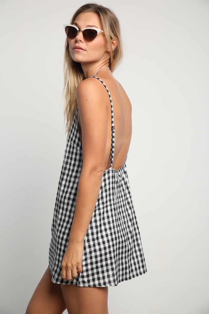 LILYA - Pomelo Pinafore in Gingham