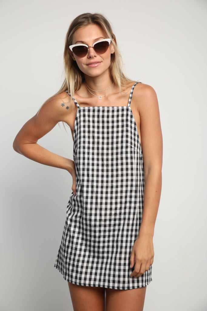 LILYA - Pomelo Pinafore in Gingham